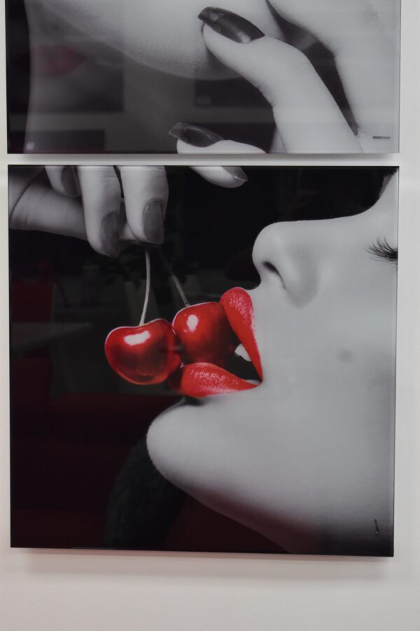 Three-Piece Modern Acrylic Painting of a Sensual Composition 1" x 72" x 23"H - Image 5