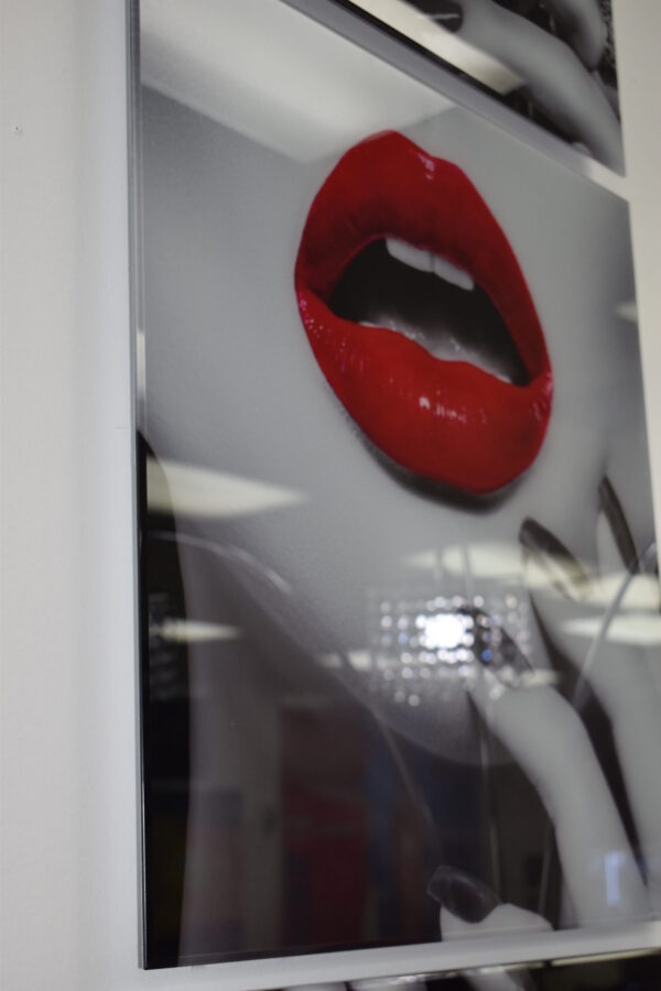 Three-Piece Modern Acrylic Painting of a Sensual Composition 1" x 72" x 23"H - Image 7