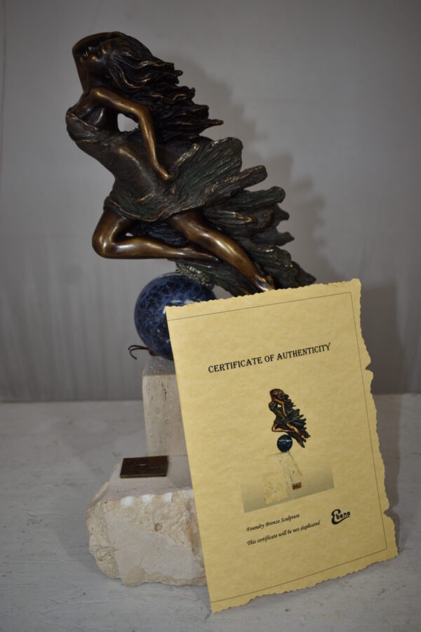 Emerge, Bronze Statue from the Vidal Collection, COA included 7" x 5" x 15"H - Image 12