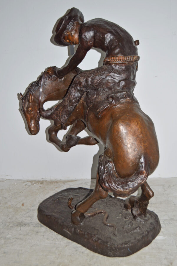 Giant Rattlesnake A Frederic Remington Replica Size: 36" x 30" x 60"H - Image 4