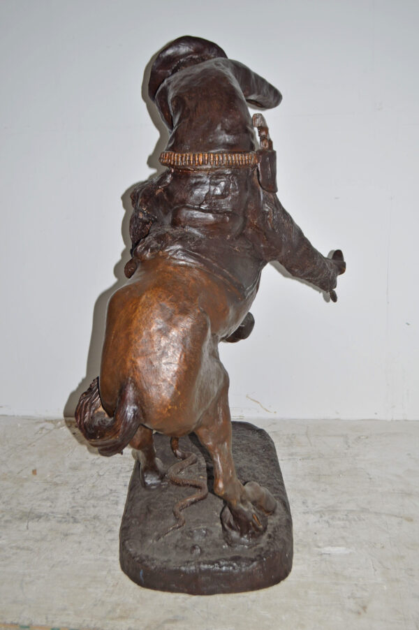 Giant Rattlesnake A Frederic Remington Replica Size: 36" x 30" x 60"H - Image 5