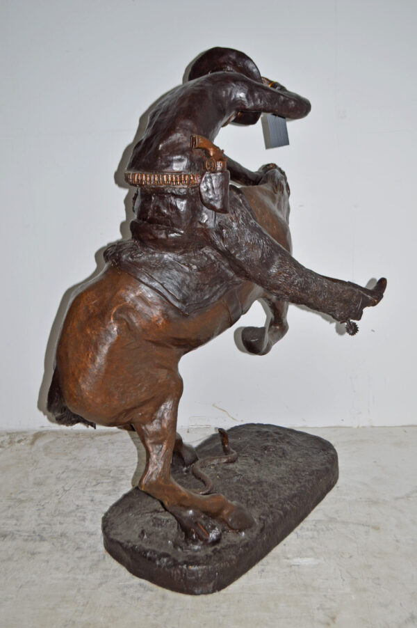 Giant Rattlesnake A Frederic Remington Replica Size: 36" x 30" x 60"H - Image 6