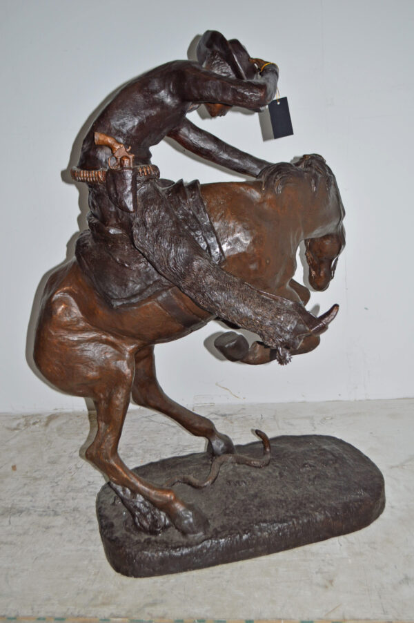 Giant Rattlesnake A Frederic Remington Replica Size: 36" x 30" x 60"H - Image 7