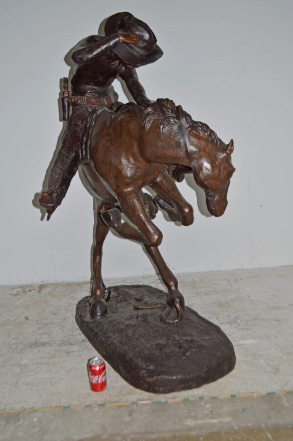 Giant Rattlesnake A Frederic Remington Replica Size: 36" x 30" x 60"H - Image 8