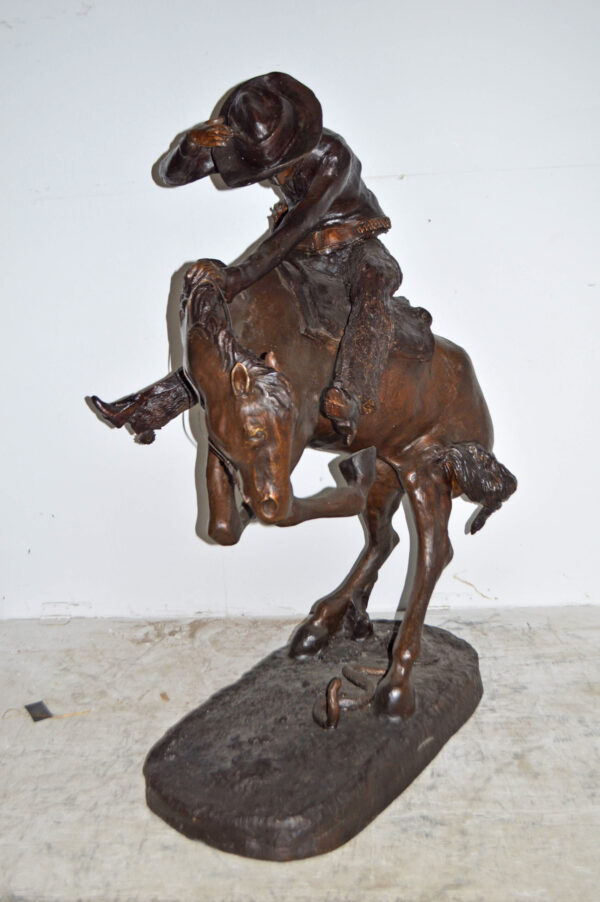 Giant Rattlesnake A Frederic Remington Replica Size: 36" x 30" x 60"H - Image 9