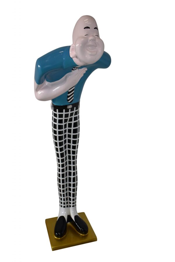 Life Size Male Butler, host statue Made of Resin Size: 15" x 26" x 58"H