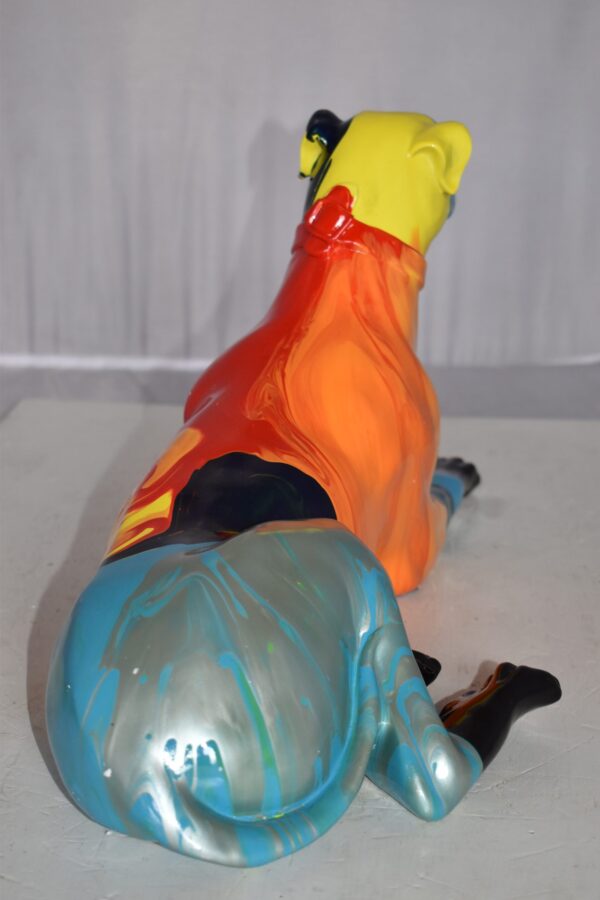 Modern Looking Greyhound Dog Statue Made of Resin Size: 19" x 9" x 12"H - Image 6
