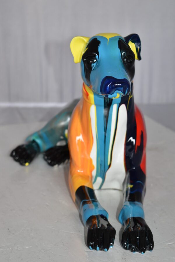 Modern Looking Greyhound Dog Statue Made of Resin Size: 19" x 9" x 12"H - Image 11