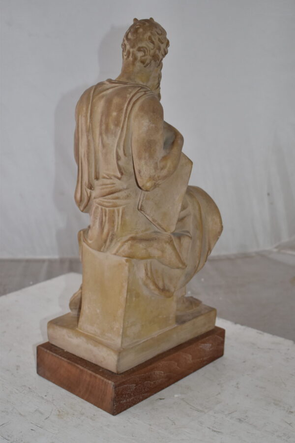 Replica of Michelangelo plaster cast Statue of Moses Size: 9" x 10" x 21"H - Image 6