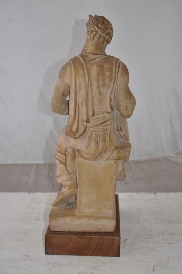 Replica of Michelangelo plaster cast Statue of Moses Size: 9" x 10" x 21"H - Image 7