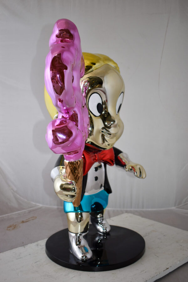 Cartoon Monopoly Boy with Money Cotton Candy Resin Statue Size: 15" x 24" x 31"H - Image 8