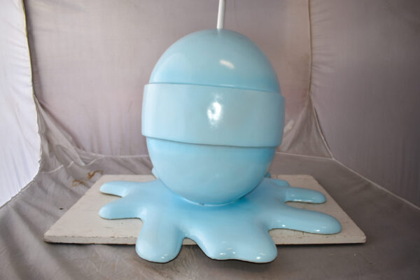 Giant Blue Lollipop Melted on The Ground Resin Statue Size: 31" x 27" x 56"H - Image 11