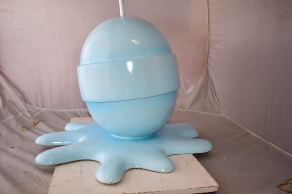Giant Blue Lollipop Melted on The Ground Resin Statue Size: 31" x 27" x 56"H - Image 8