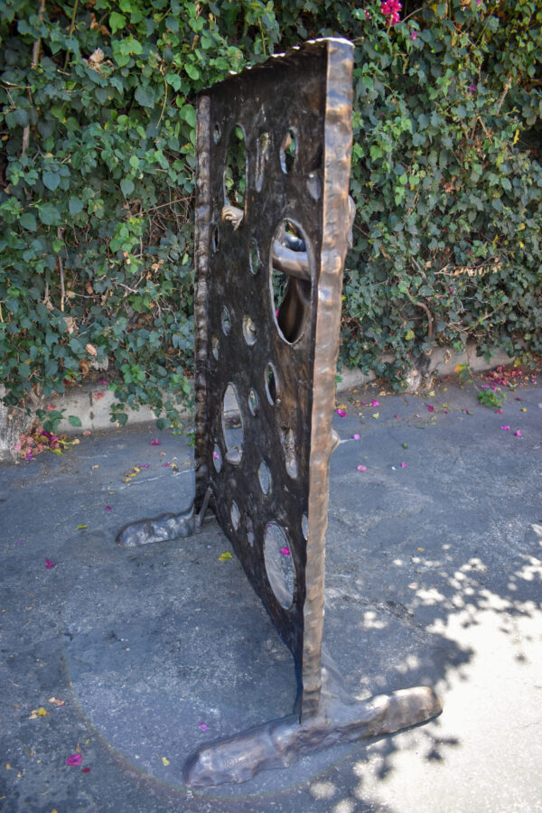 Young Girl Playing on A Climbing Wall Bronze Statue Life Size 44" x 26" x 57"H - Image 6
