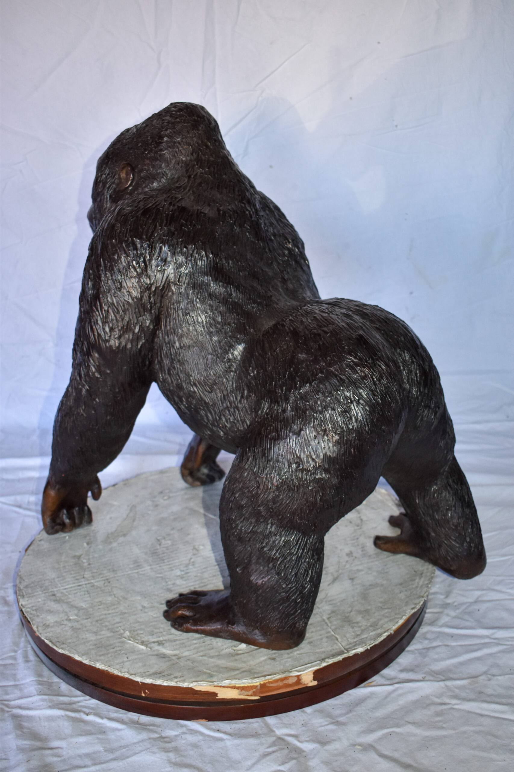 Animal Sculpture Bronze Gorilla Large Life Size Gorilla Statue OAG-21