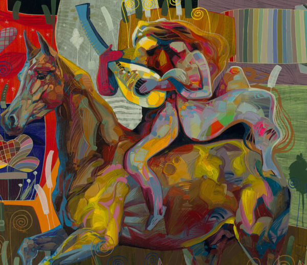 The Woman You Love, Canvas Painting by Tadeo Zavaleta, 32x32 streched framed - Image 3