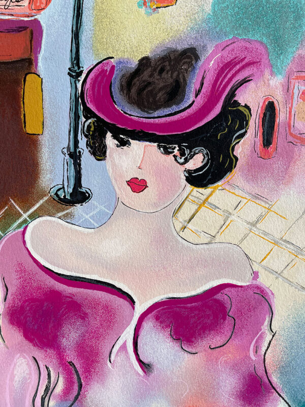Lily, limited-edition serigraph on cotton paper by Zule, 22X43 - Image 3