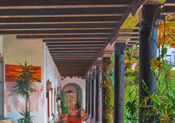 Coconut Grove Patio, limited edition giclee on canvas by William Mason, 48x36 - Image 3