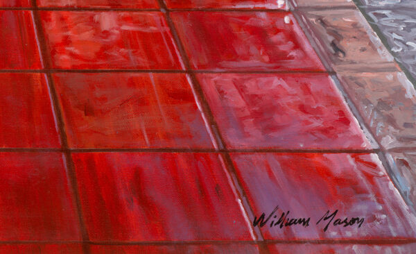 Coconut Grove Patio, limited edition giclee on canvas by William Mason, 48x36 - Image 4