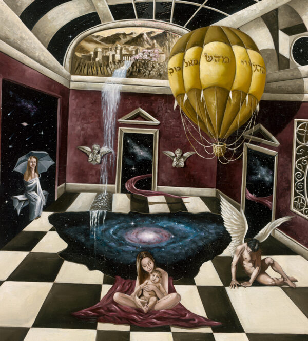 Time Illusion, limited edition on canvas by Tatiana Denisova, 31x36 - Image 3