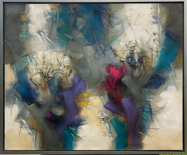 The Gathering, limited edition on canvas Hand signed by artist, Dinyo, 40x30