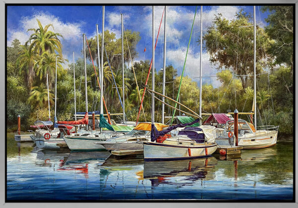 Into the Cove, limited edition giclee on canvas by Paul Wren, 45x30