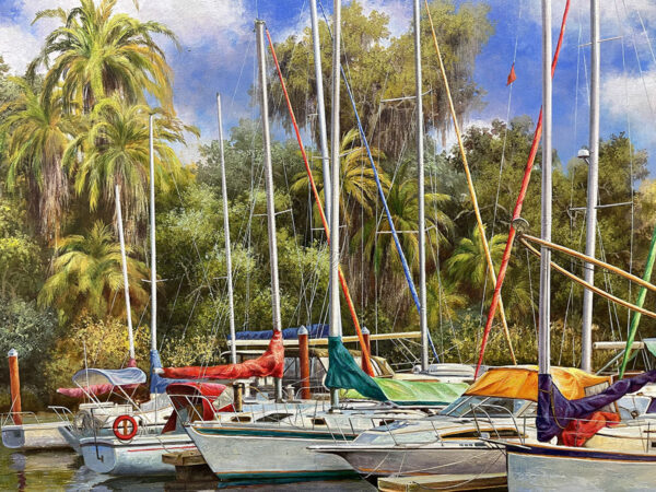 Into the Cove, limited edition giclee on canvas by Paul Wren, 45x30 - Image 3