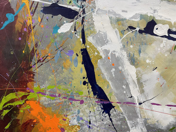Mis pensamientos, stunning limited edition giclee on canvas by Azarian, 48x48 - Image 4