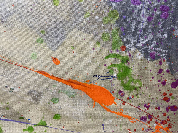 Mis pensamientos, stunning limited edition giclee on canvas by Azarian, 48x48 - Image 5