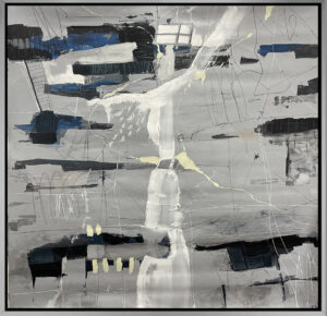 No Todo Es Blanco Y Negro, limited edition giclee on canvas by Azarian, 48x48