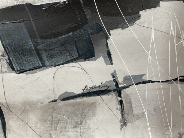 No Todo Es Blanco Y Negro, limited edition giclee on canvas by Azarian, 48x48 - Image 5