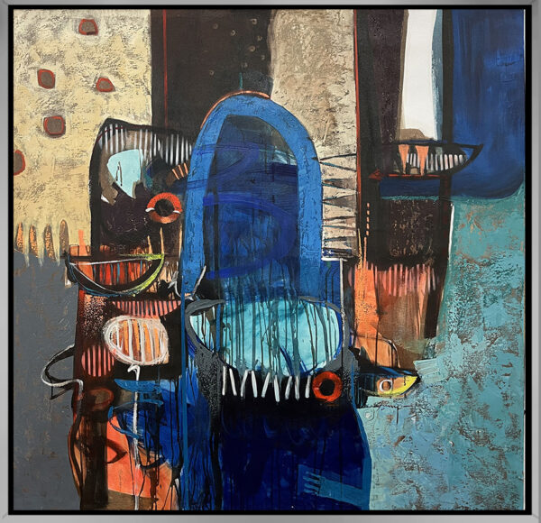 Mejor Juntos, limited edition giclee on canvas by Claudio Chunga, 48x48