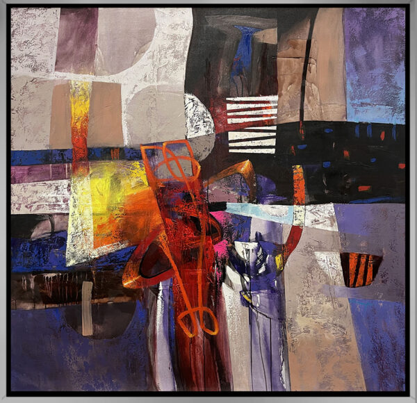 Hacia Lo Desconocido, limited edition giclee on canvas by Claudio Chunga, 48x48