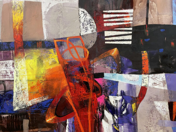 Hacia Lo Desconocido, limited edition giclee on canvas by Claudio Chunga, 48x48 - Image 3
