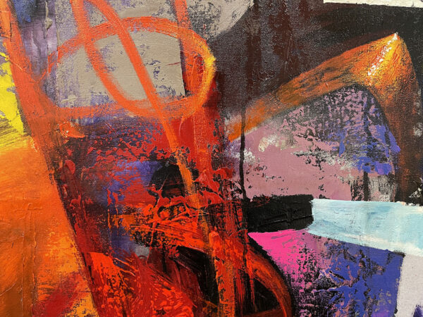 Hacia Lo Desconocido, limited edition giclee on canvas by Claudio Chunga, 48x48 - Image 4