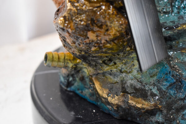 Nautical Dolphins Bronze Statue Fountain 23" x 13" x 36"H - Image 9