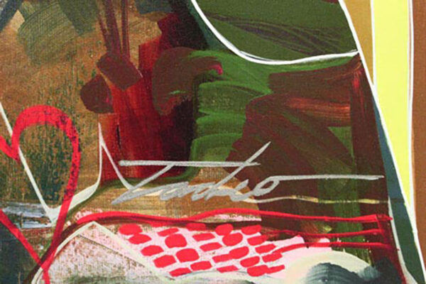 Dos Corazones, limited edition giclee on canvasby Tadeo Zavalata, 28x30 framed - Image 4