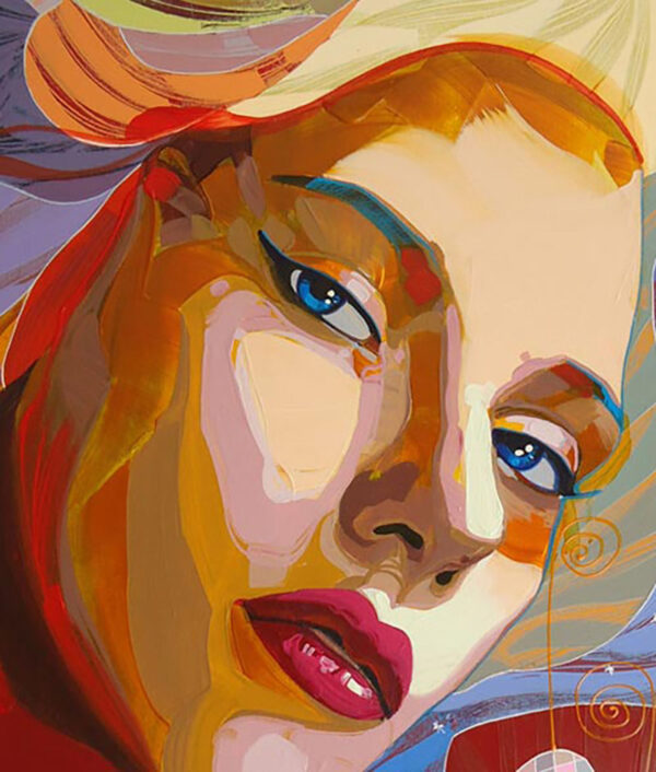 Blue Eyes, limited edition giclee on canvas by Tadeo Zavalata, 36x48 rolled. - Image 3