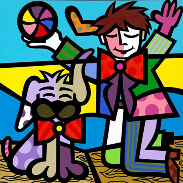 Play Time, limited edition color giclee on canvas, signed by Jozza, 30X30