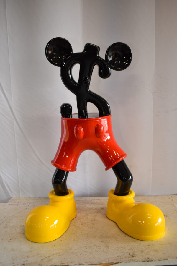 Distinctive and Playful Mickey Themed Dollar Sign Resin Statue 22" x 15" x 29"H - Image 3