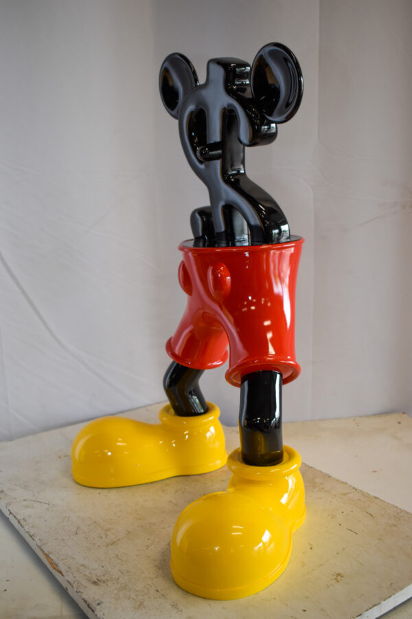 Distinctive and Playful Mickey Themed Dollar Sign Resin Statue 22" x 15" x 29"H - Image 5