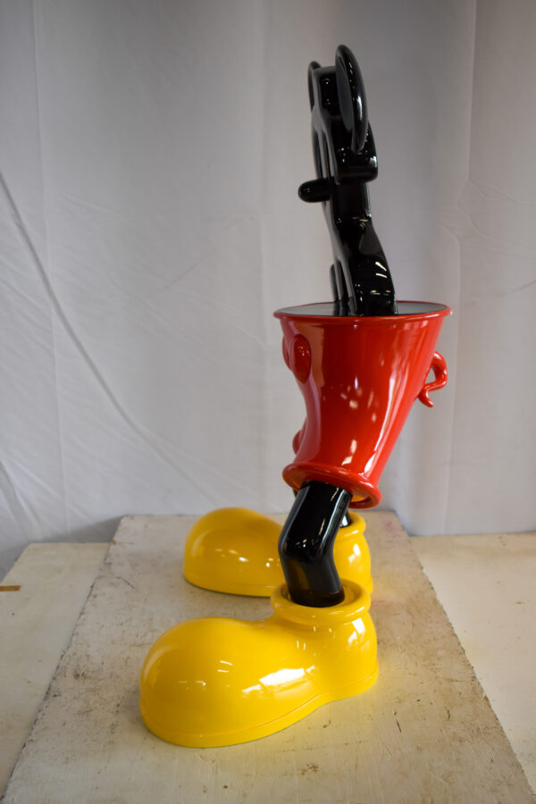 Distinctive and Playful Mickey Themed Dollar Sign Resin Statue 22" x 15" x 29"H - Image 6