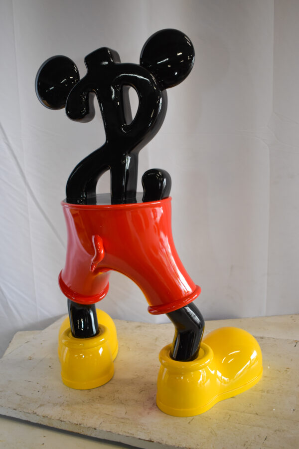 Distinctive and Playful Mickey Themed Dollar Sign Resin Statue 22" x 15" x 29"H - Image 9