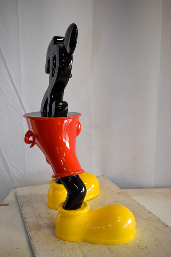 Distinctive and Playful Mickey Themed Dollar Sign Resin Statue 22" x 15" x 29"H - Image 10