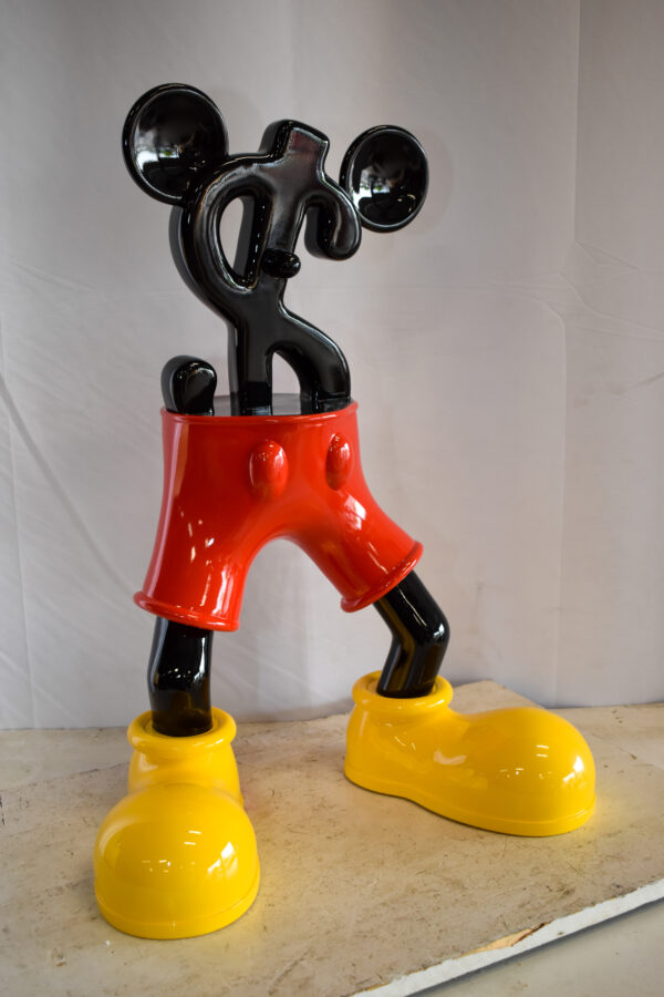 Distinctive and Playful Mickey Themed Dollar Sign Resin Statue 22" x 15" x 29"H - Image 12