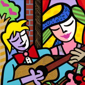 Happy Hours, limited edition giclee on canvas, signed by Jozza, 30x36 un-framed