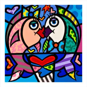 Love Is Everywhere, limited edition canvas, signed by Jozza, 32x32  un-stretched