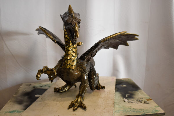 Dragon Bronze Statue with Two Tone Bronze Finish 32" x 36" x 25"H - Image 9