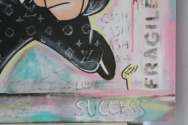 Giant Monopoly Man Pop Art Painting Ready to Hang Stretched Canvas 56 x 56 - Image 11