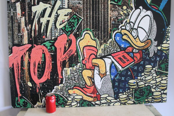 Giant Canvas of Donald Duck in NYC Stretched Ready to Hang Painting 70 x 45 - Image 8